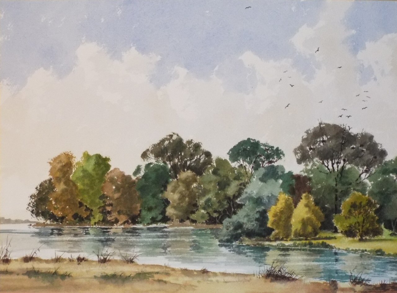 Watercolour - On the Lake